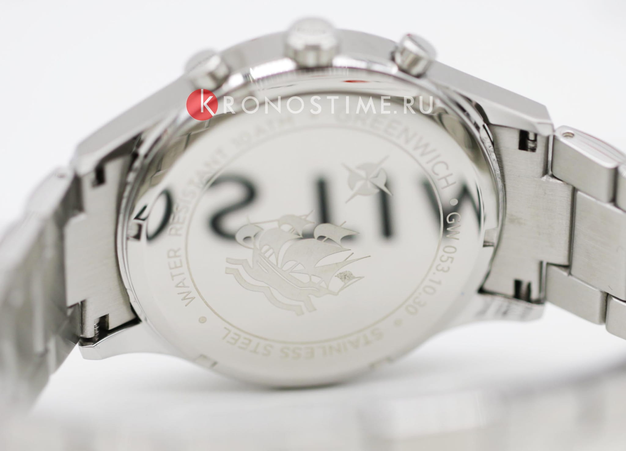 Greenwich Greenwich Navigator GW 053.10.30 кварцевые мужские часы часы крупный план черный циферблата